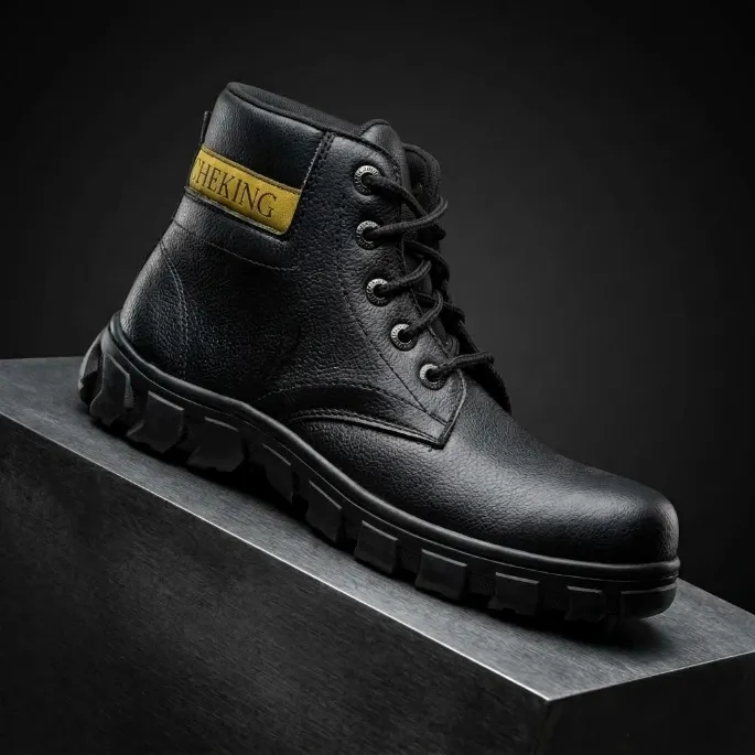 Sepatu Safety Boots Cheking Bertali sudut 1